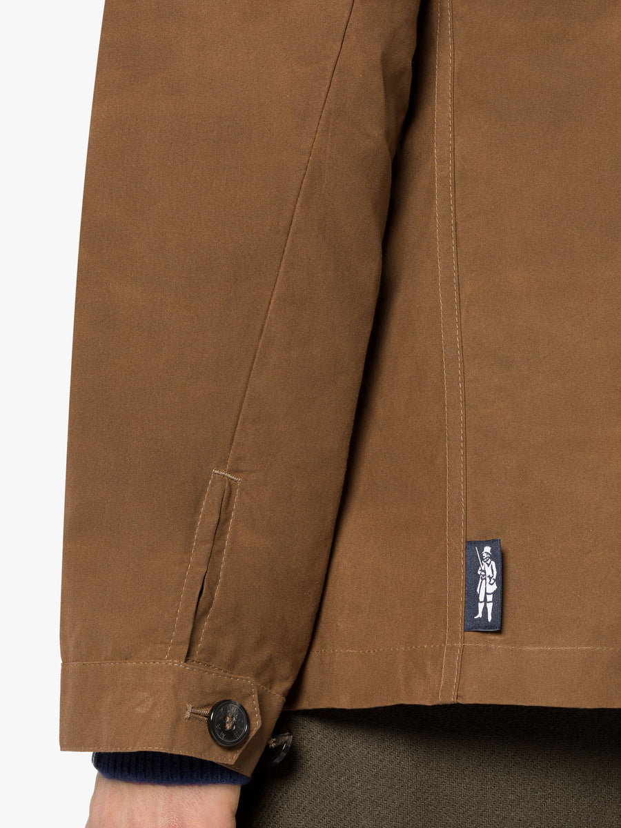 DRIZZLE CORDUROY COLLAR DRYWAXED COTTON CHORE JACKET BRICK GMM20 Tempo