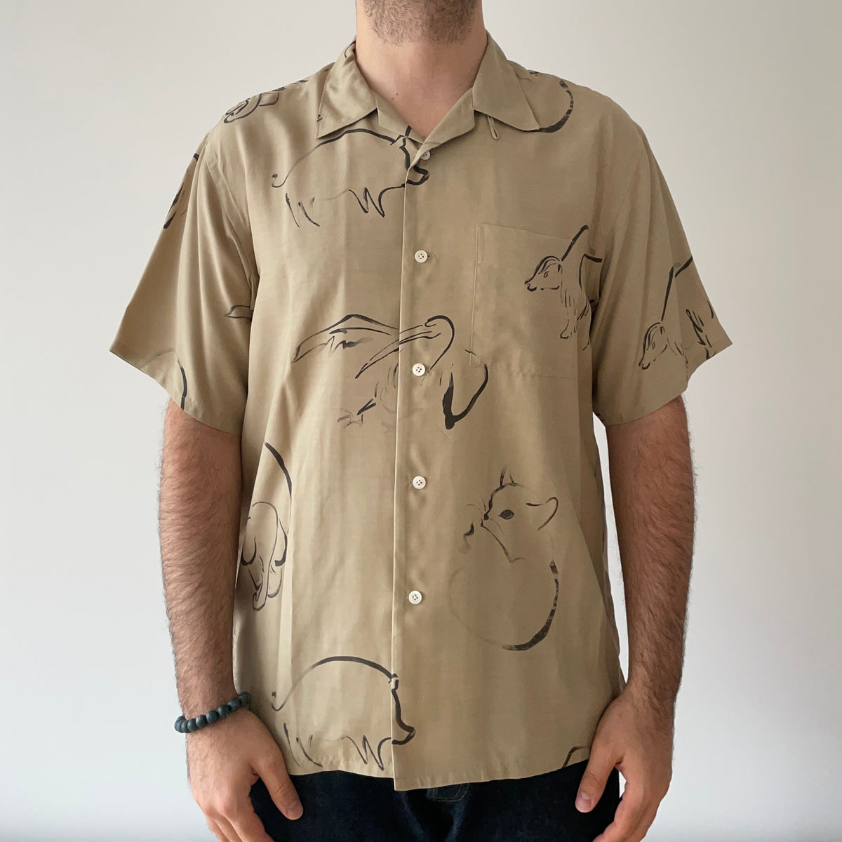 OLD JOE - Original Printed Open-Collar Short-Sleeve Shirts - Tempo