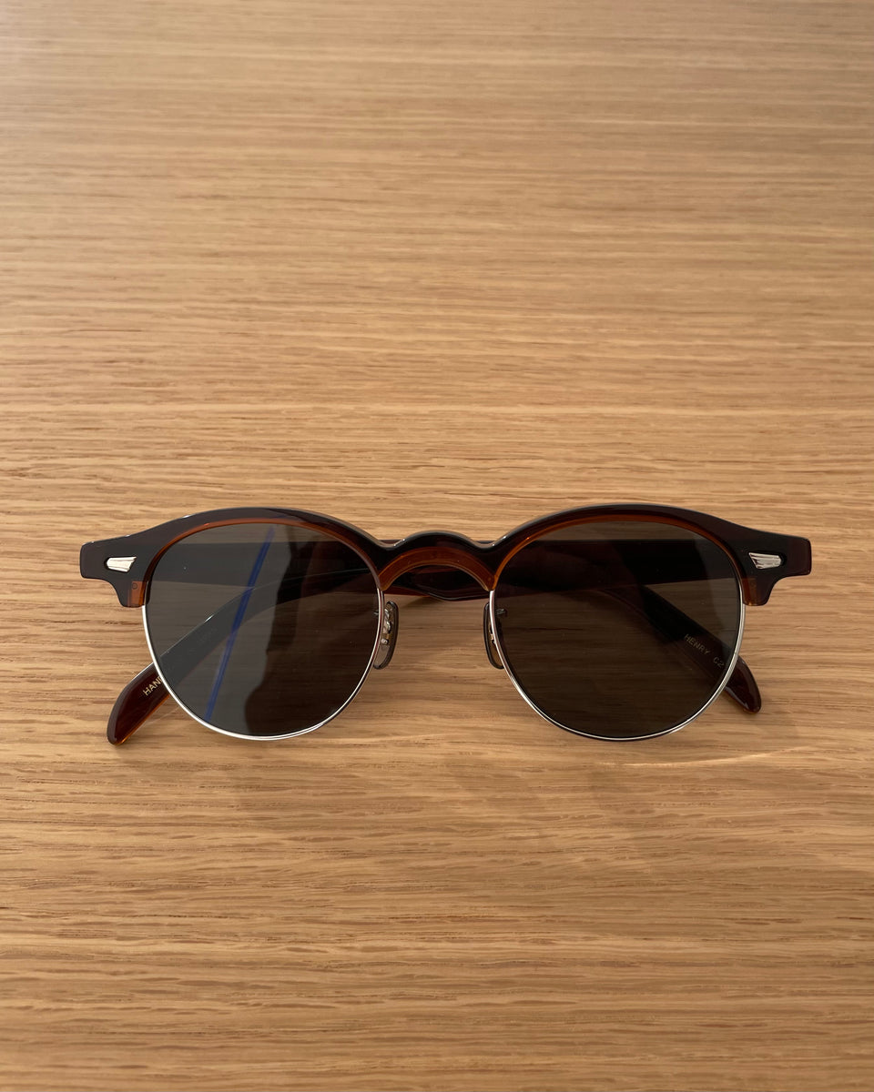 Henry in Silver x Cognac Cellulose Acetate – Tempo