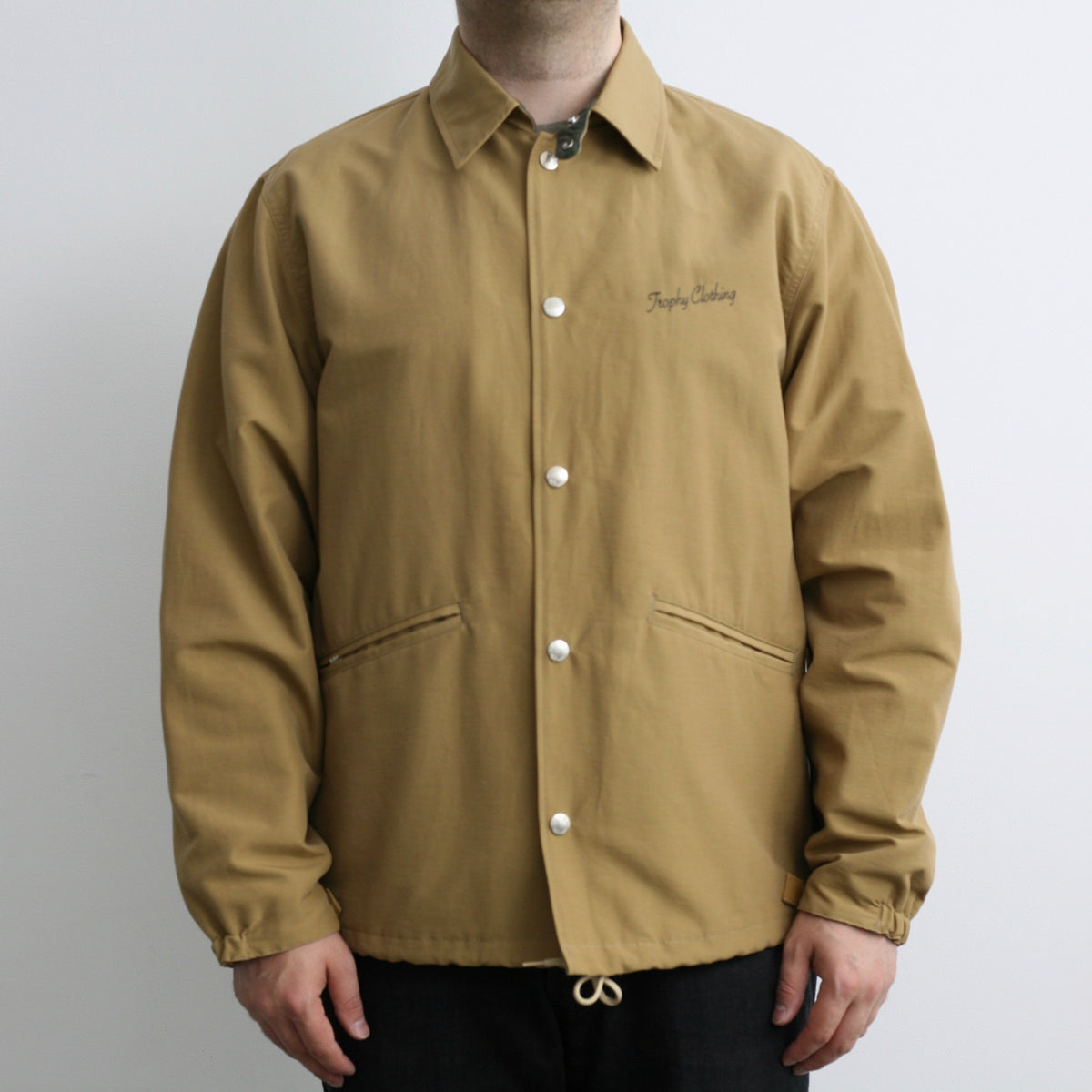 Classic Logo Warm Up Jacket in Beige