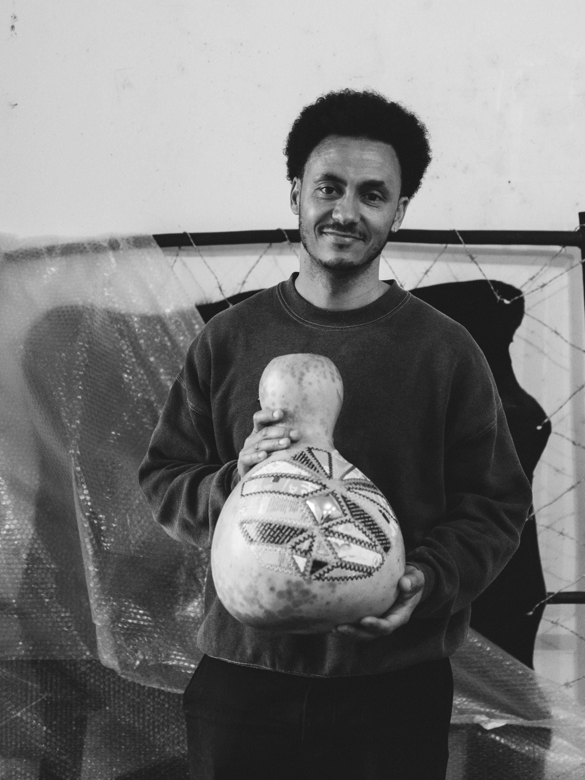 Using Natural Dyes and Gourds: Studio visit with Sipho Mabona, Photographed by Katya Kalyska