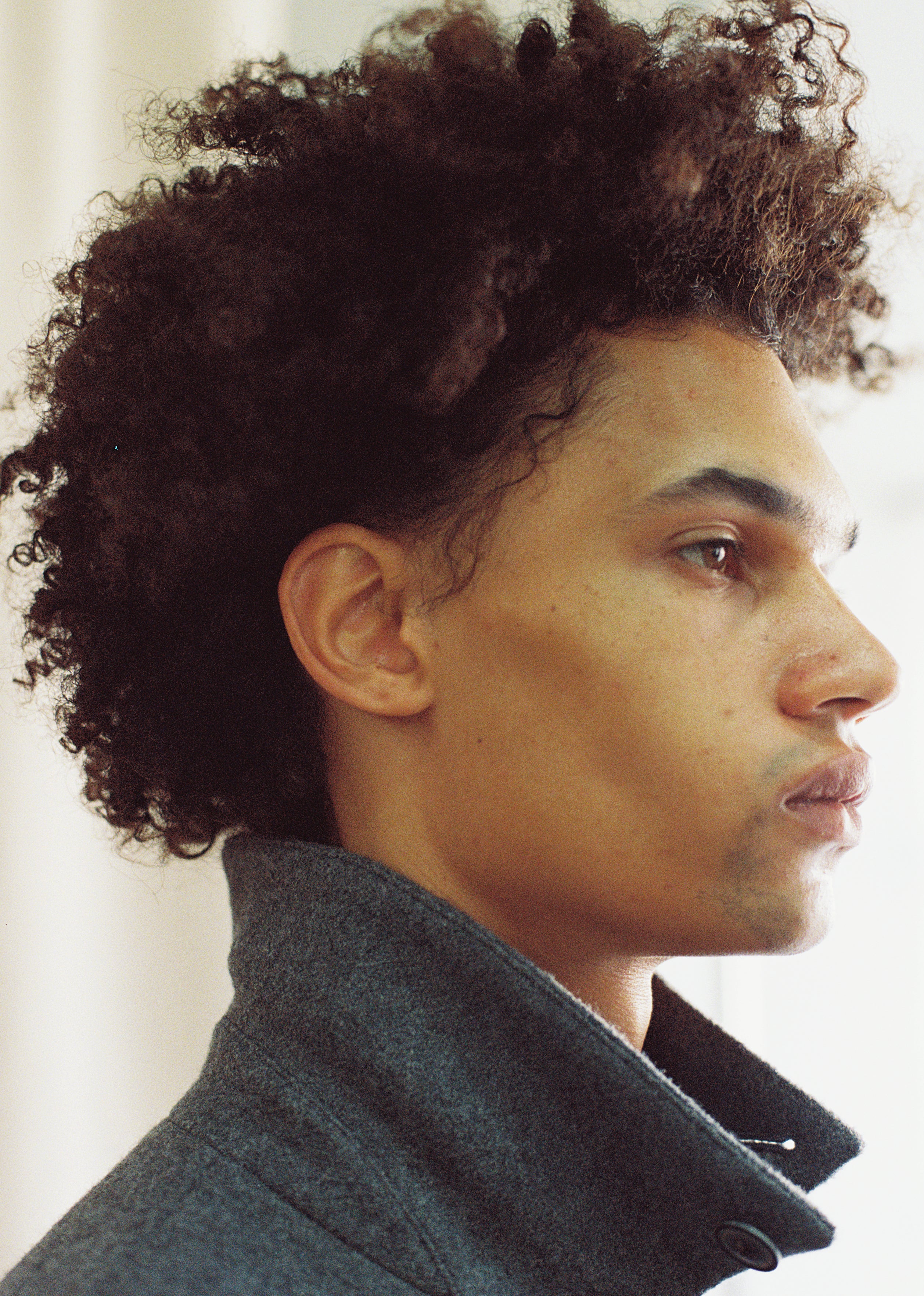 YOKO SAKAMOTO - Kasuri Overcoat in Tasmanian Broken Twill Wool | Beige - Tempo