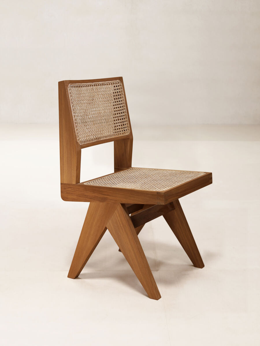 Armless Dining Chair by Pierre Jeanneret & Chandigarh Collective - Tempo
