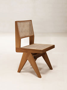 Armless Dining Chair by Pierre Jeanneret & Chandigarh Collective