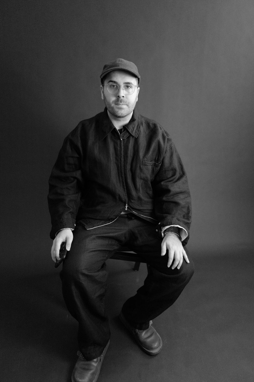 MARK S. - Ramie / Cotton Eliane Jacket in Black - Tempo