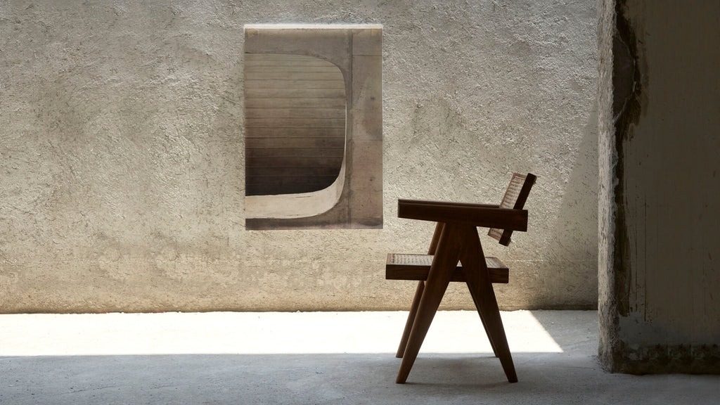 Office Chair V Leg by Pierre Jeanneret & Chandigarh Collective - Tempo