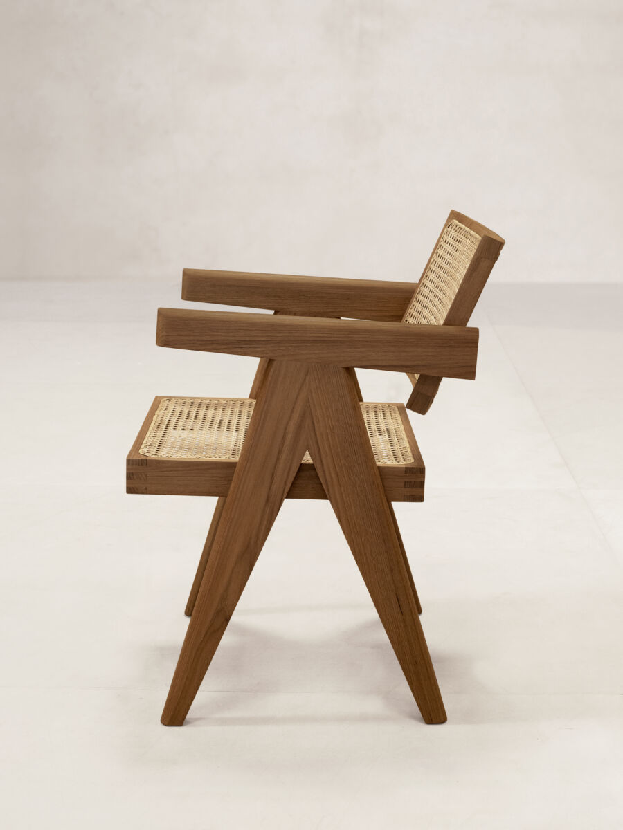 Office Chair V Leg by Pierre Jeanneret & Chandigarh Collective