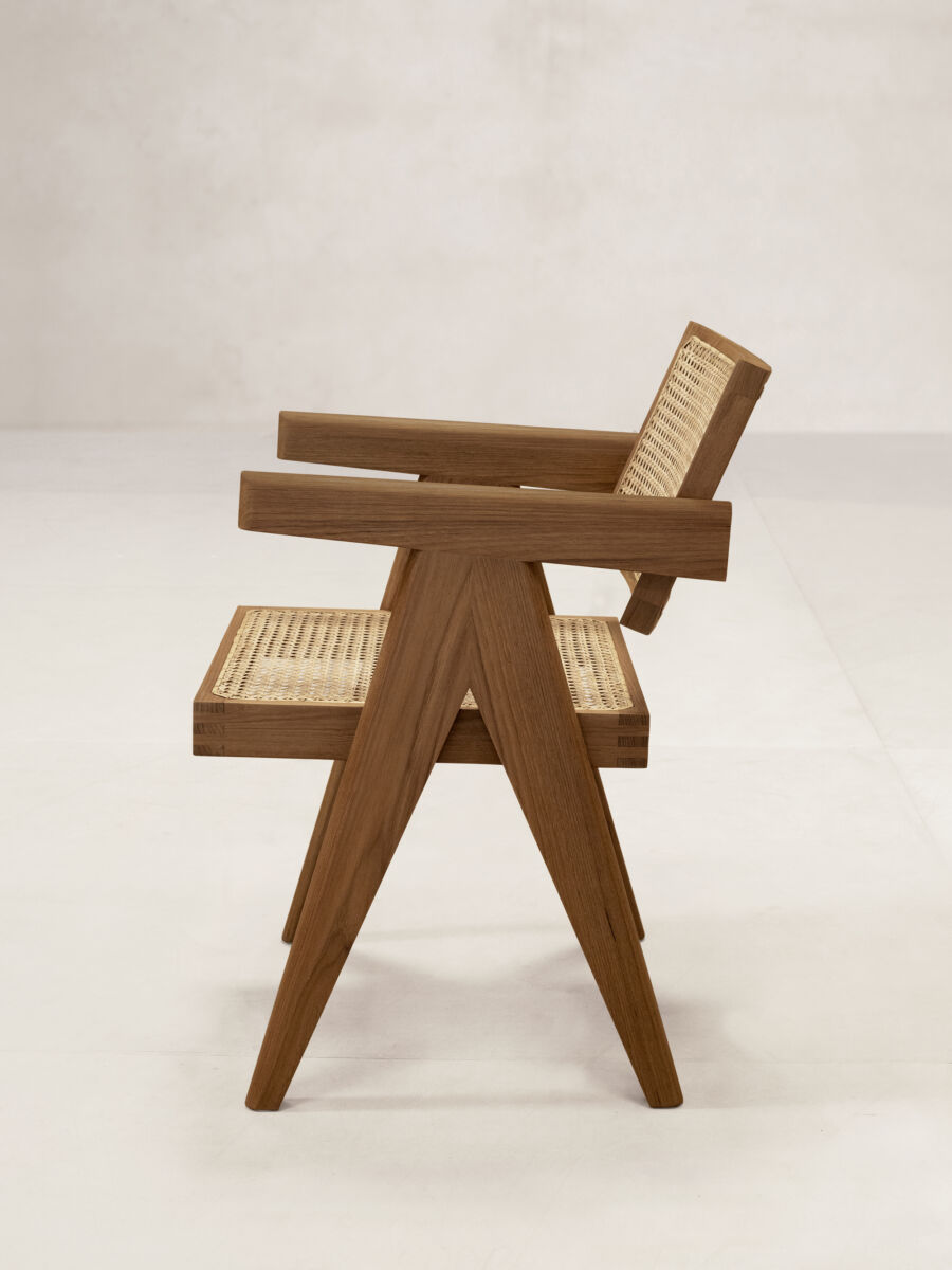 Office Chair V Leg by Pierre Jeanneret & Chandigarh Collective - Tempo