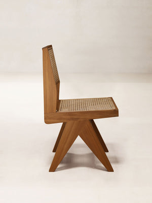 Armless Dining Chair by Pierre Jeanneret & Chandigarh Collective