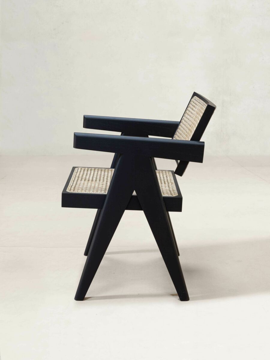 Office Chair V Leg by Pierre Jeanneret & Chandigarh Collective - Tempo