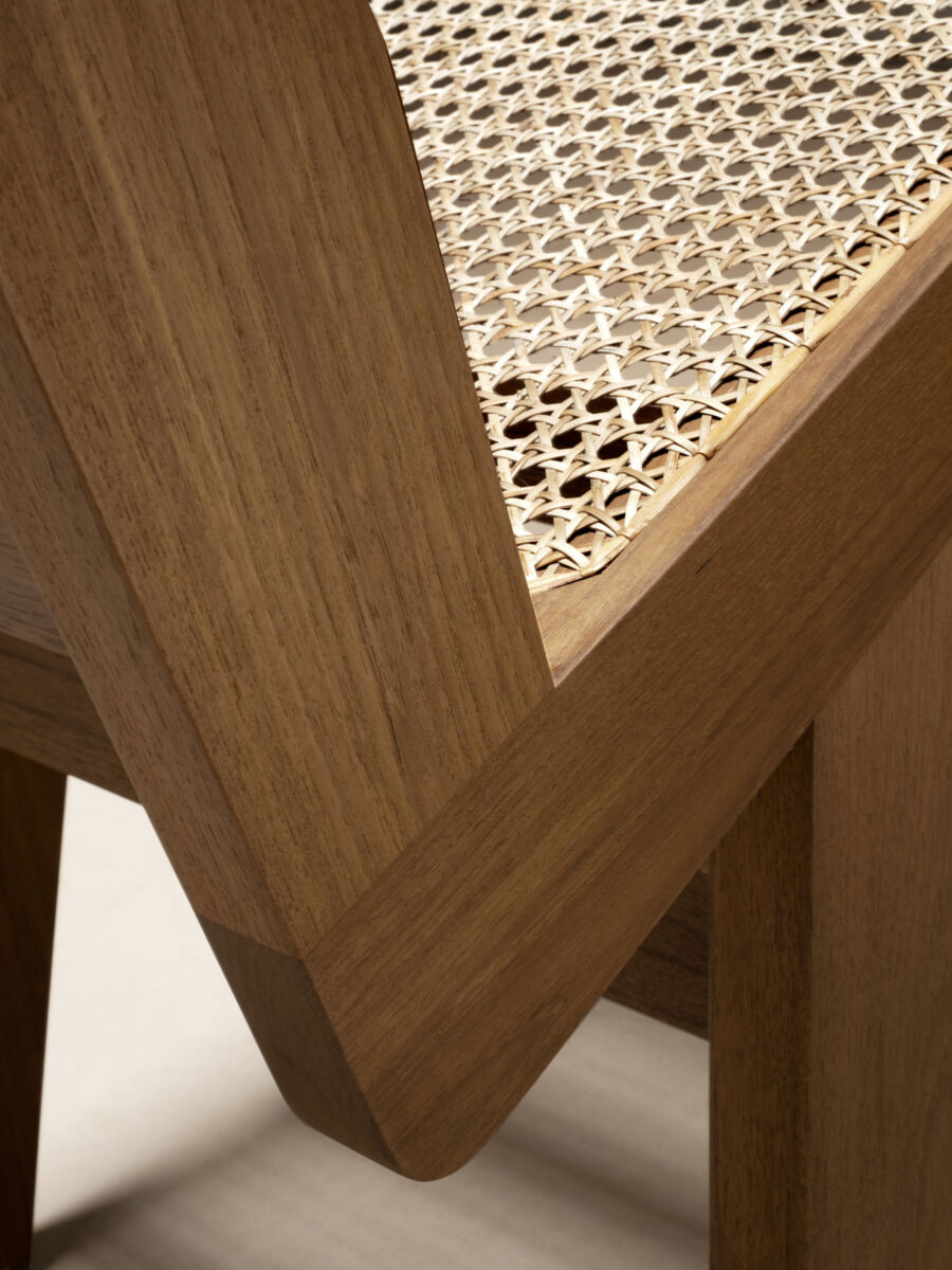 Armless Dining Chair by Pierre Jeanneret & Chandigarh Collective - Tempo