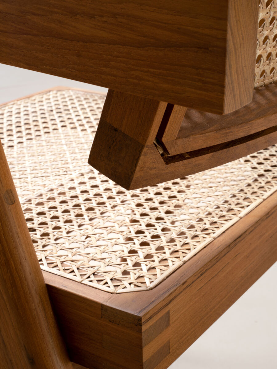 Office Chair V Leg by Pierre Jeanneret & Chandigarh Collective - Tempo