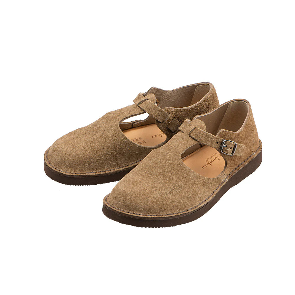 ORGANIC HANDLOOM - Guna in New taupe Velour Cowhide - Tempo