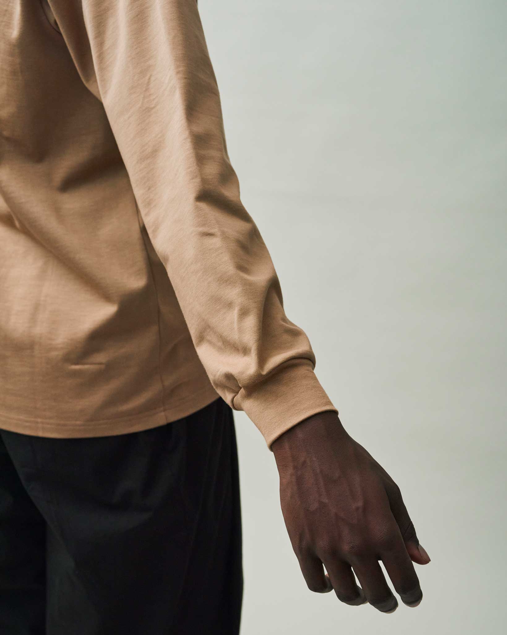 Crew Neck T Long Organic Twin Jersey | Hazel - Tempo