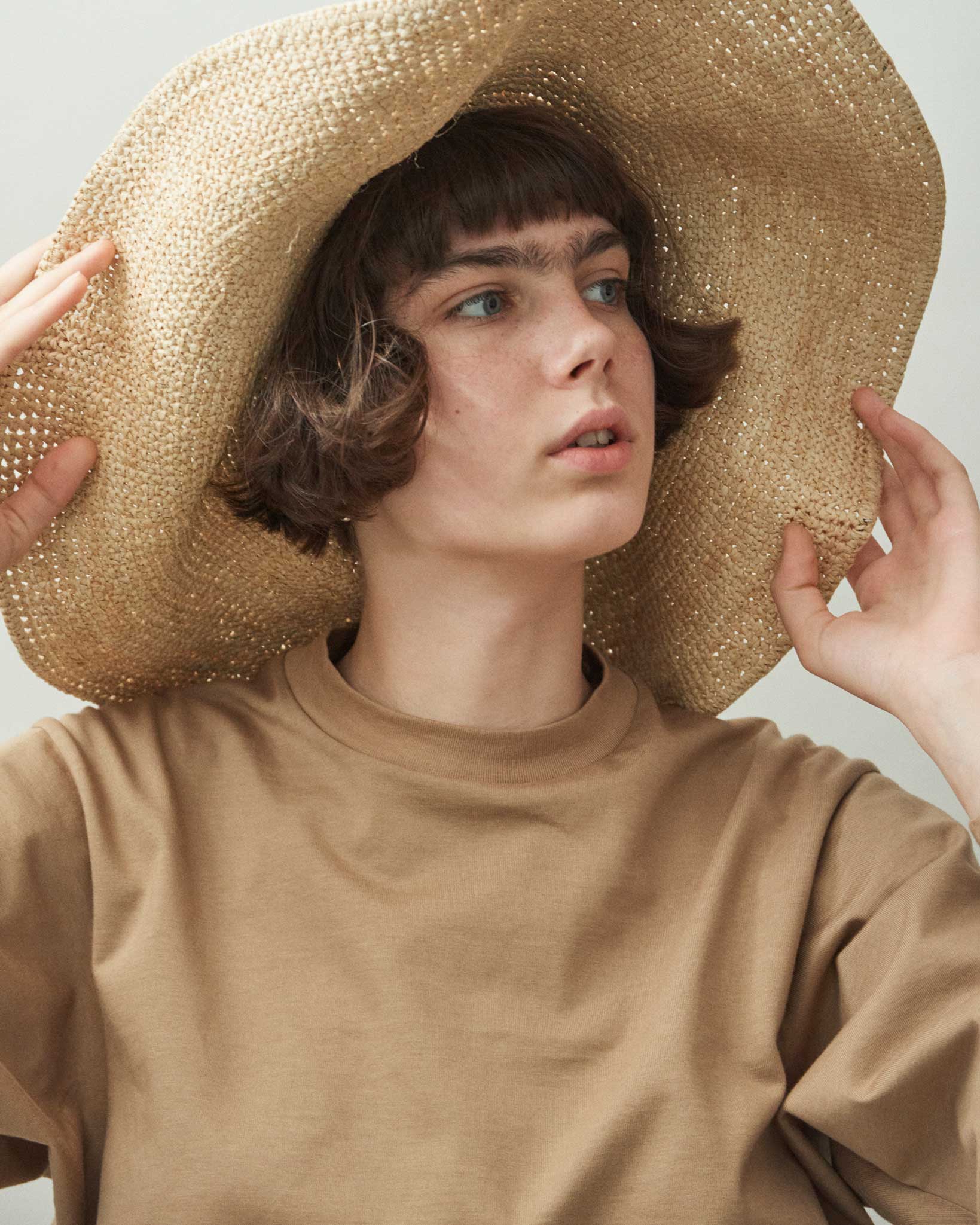 Crew Neck T Long Organic Twin Jersey | Hazel - Tempo