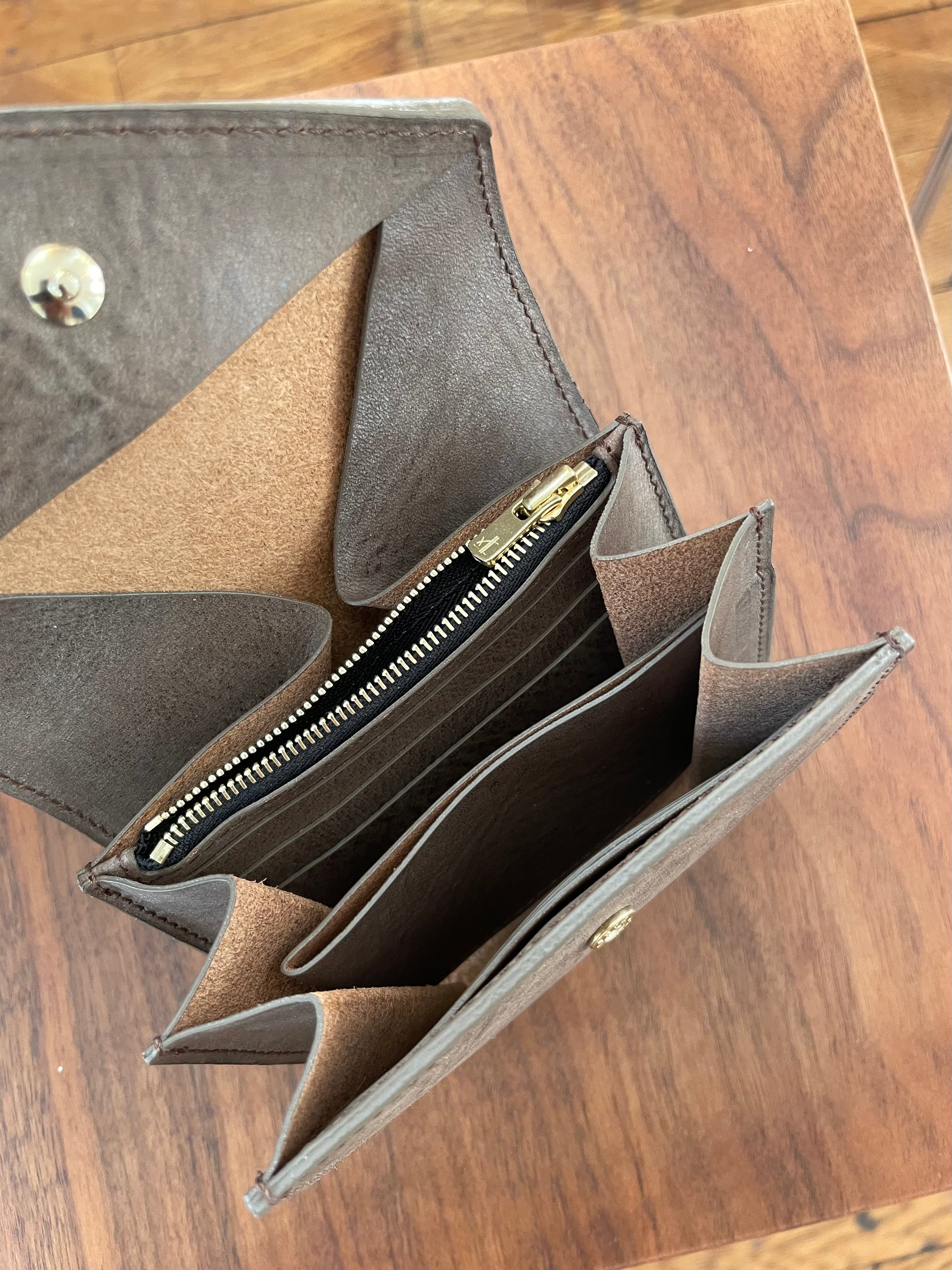 YOKO SAKAMOTO - Vachetta Veg Tanned Leather Wallet - Tempo
