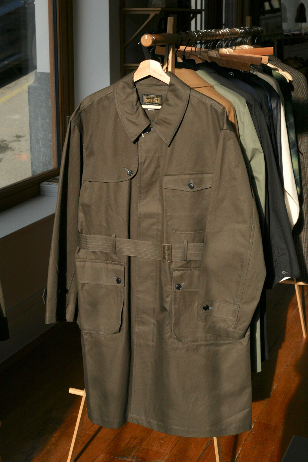 ORGUEIL - STUDIO D'ARTISAN - Ventile Motorcycle Coat in Black - Tempo