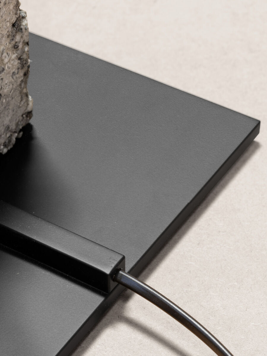 PHANTOM HANDS - Conical Metal and Stone Lamp - Tempo