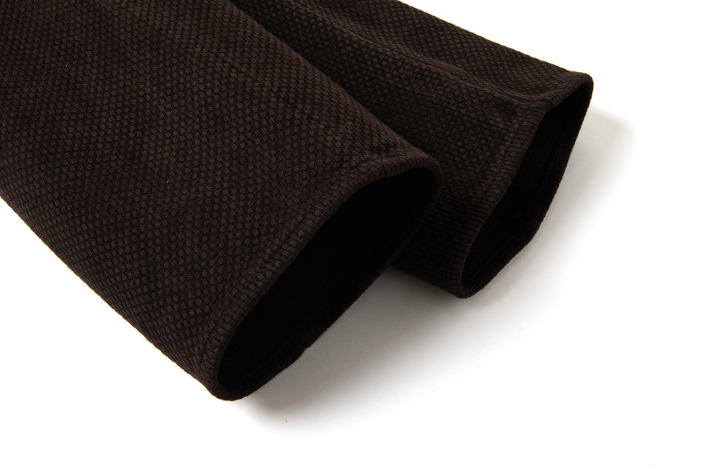 STUDIO D'ARTISAN - Amami Dorozome Mud Dyed 13oz Sashiko Jeans - Regular Straight - Dark Brown - Tempo