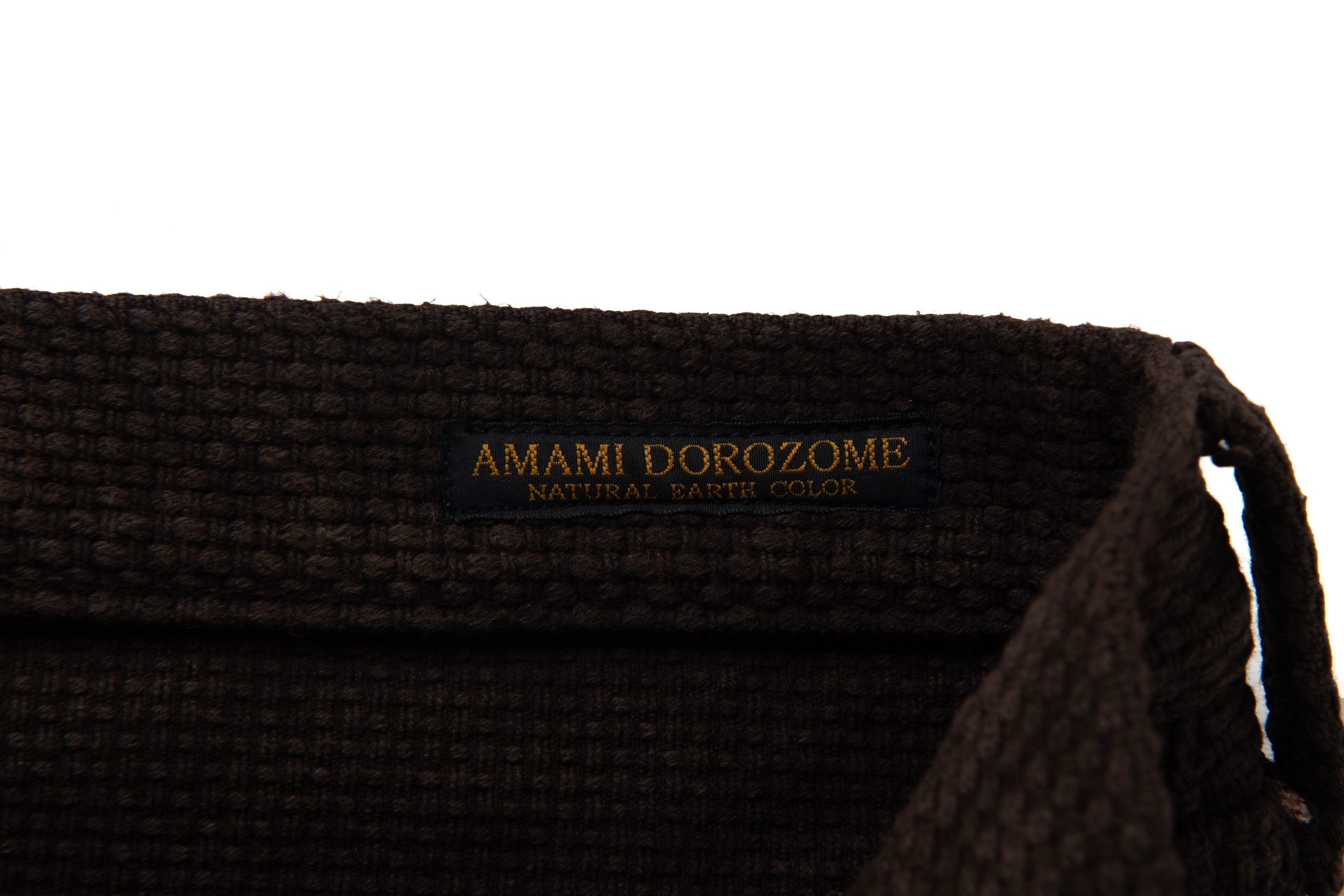 STUDIO D'ARTISAN - Amami Dorozome Mud Dyed 13oz Sashiko Jeans - Regular Straight - Dark Brown - Tempo