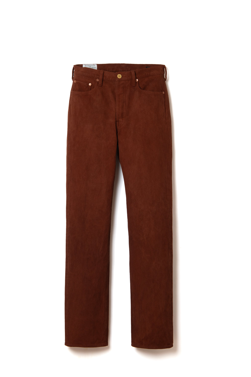 STUDIO D'ARTISAN - Amami Dorozome Mud Dyed 13oz Sashiko Jeans - Regular Straight - Brown - Tempo