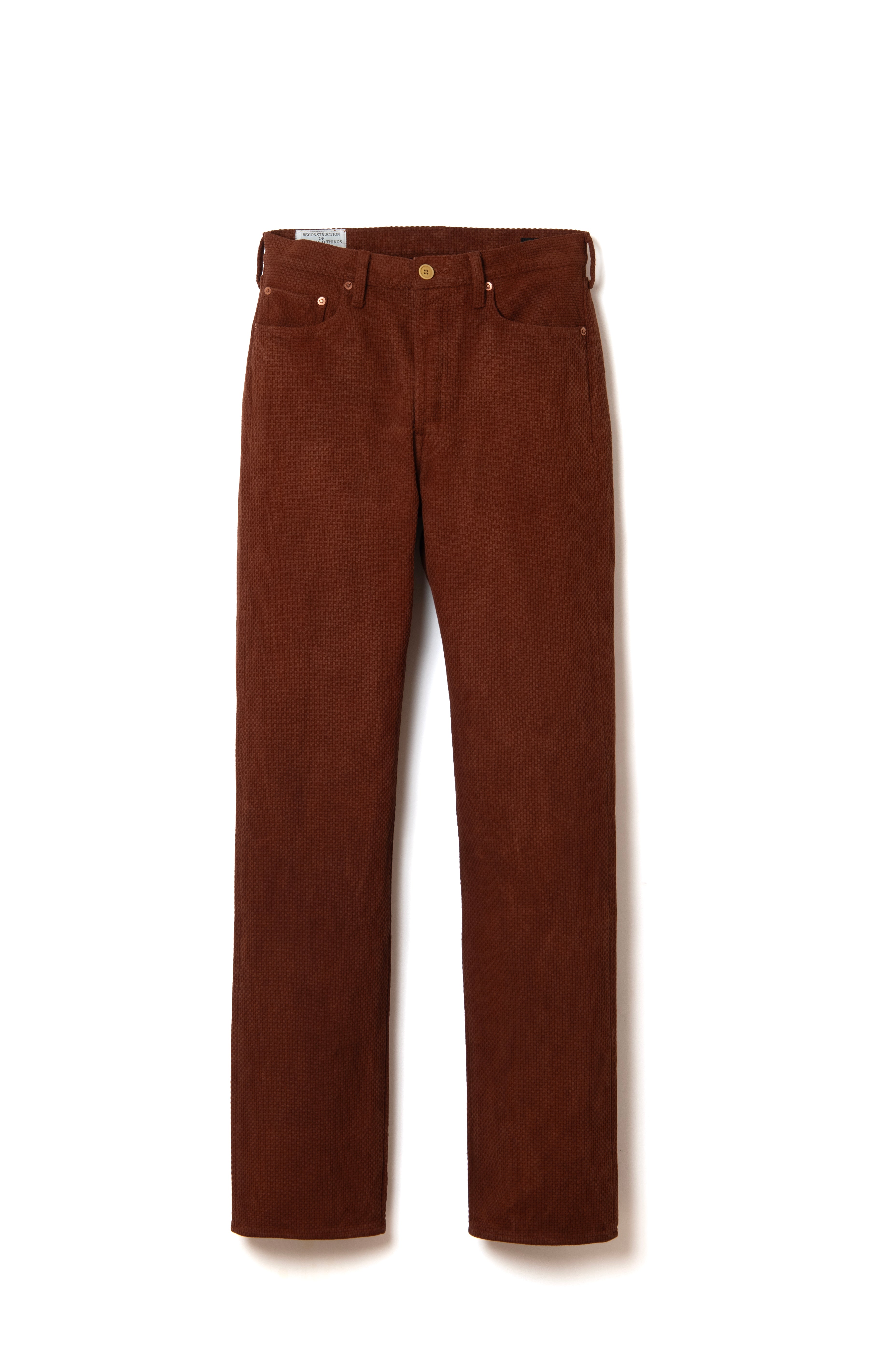 STUDIO D'ARTISAN - Amami Dorozome Mud Dyed 13oz Sashiko Jeans - Regular Straight - Brown - Tempo