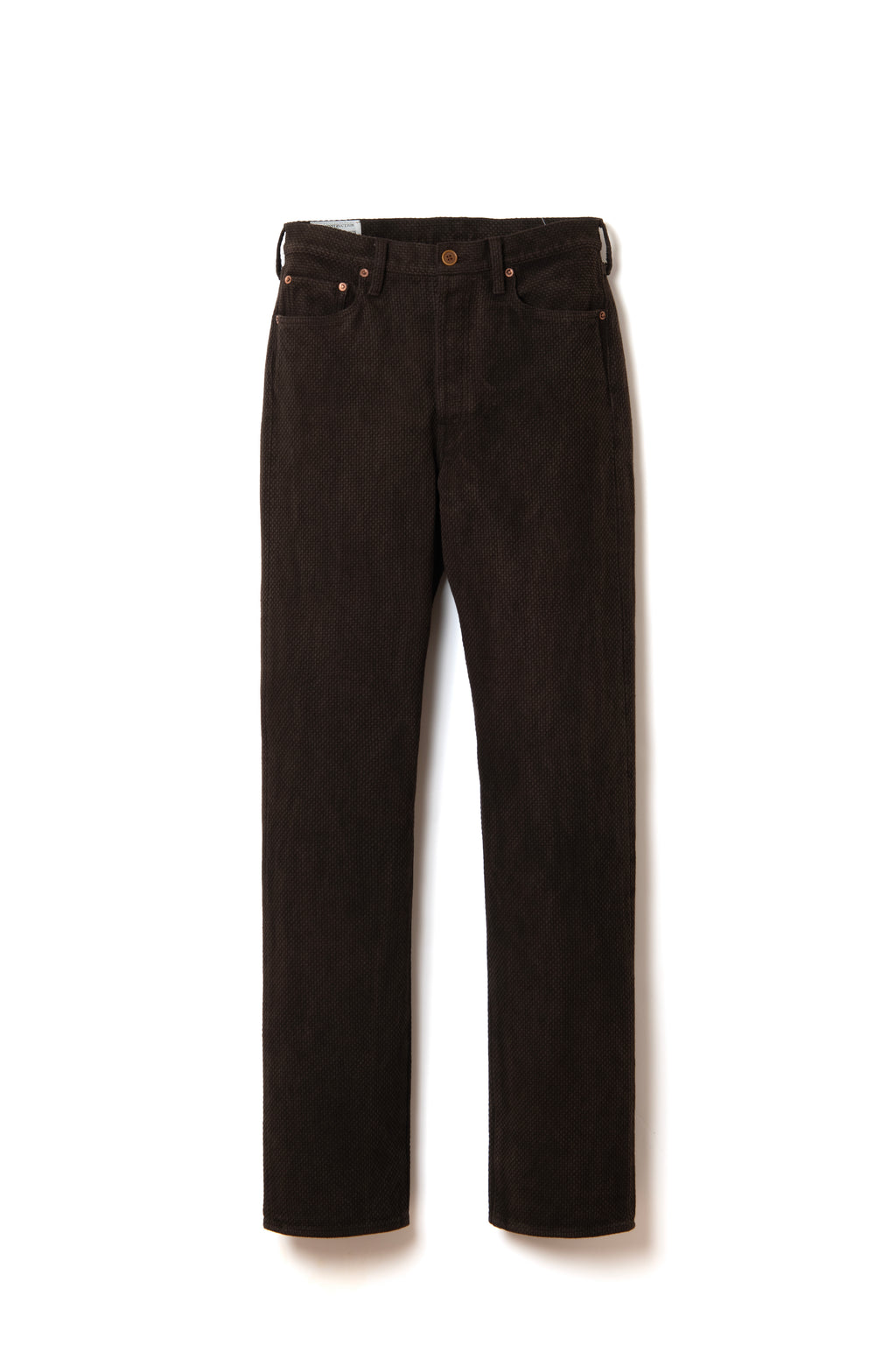 STUDIO D'ARTISAN - Amami Dorozome Mud Dyed 13oz Sashiko Jeans - Regular Straight - Dark Brown - Tempo