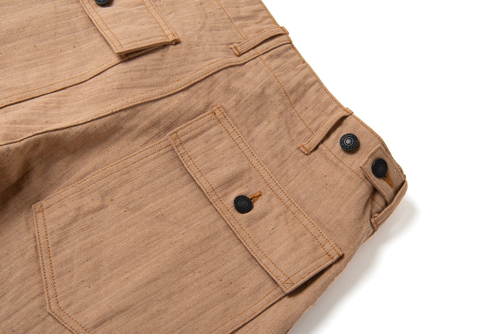 STUDIO D'ARTISAN - Organic Fox Cotton 11oz. Baker Pants - Regular Straight - Slight High Rise - Tempo