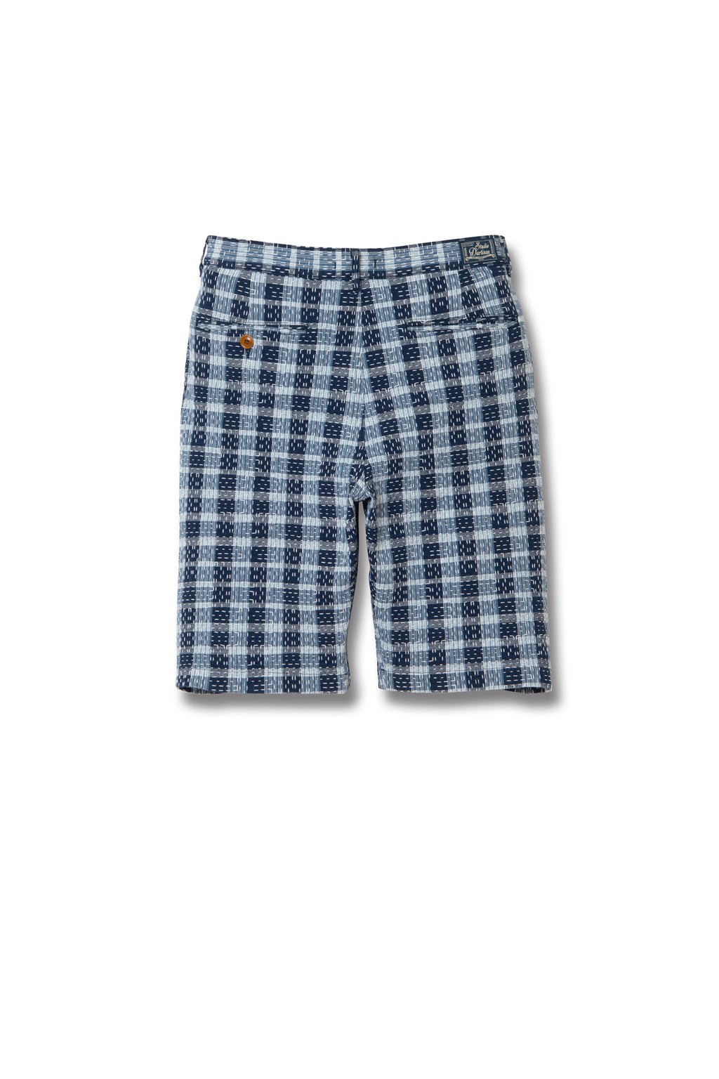 STUDIO D'ARTISAN - Indigo Noragi Sashiko Shorts - Tempo