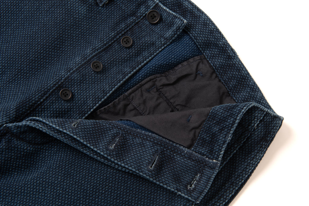 STUDIO D'ARTISAN - PRE-ORDER - SUMI-VAIL 13OZ SASHIKO PANTS - Regular Straight No. 1931 - Tempo