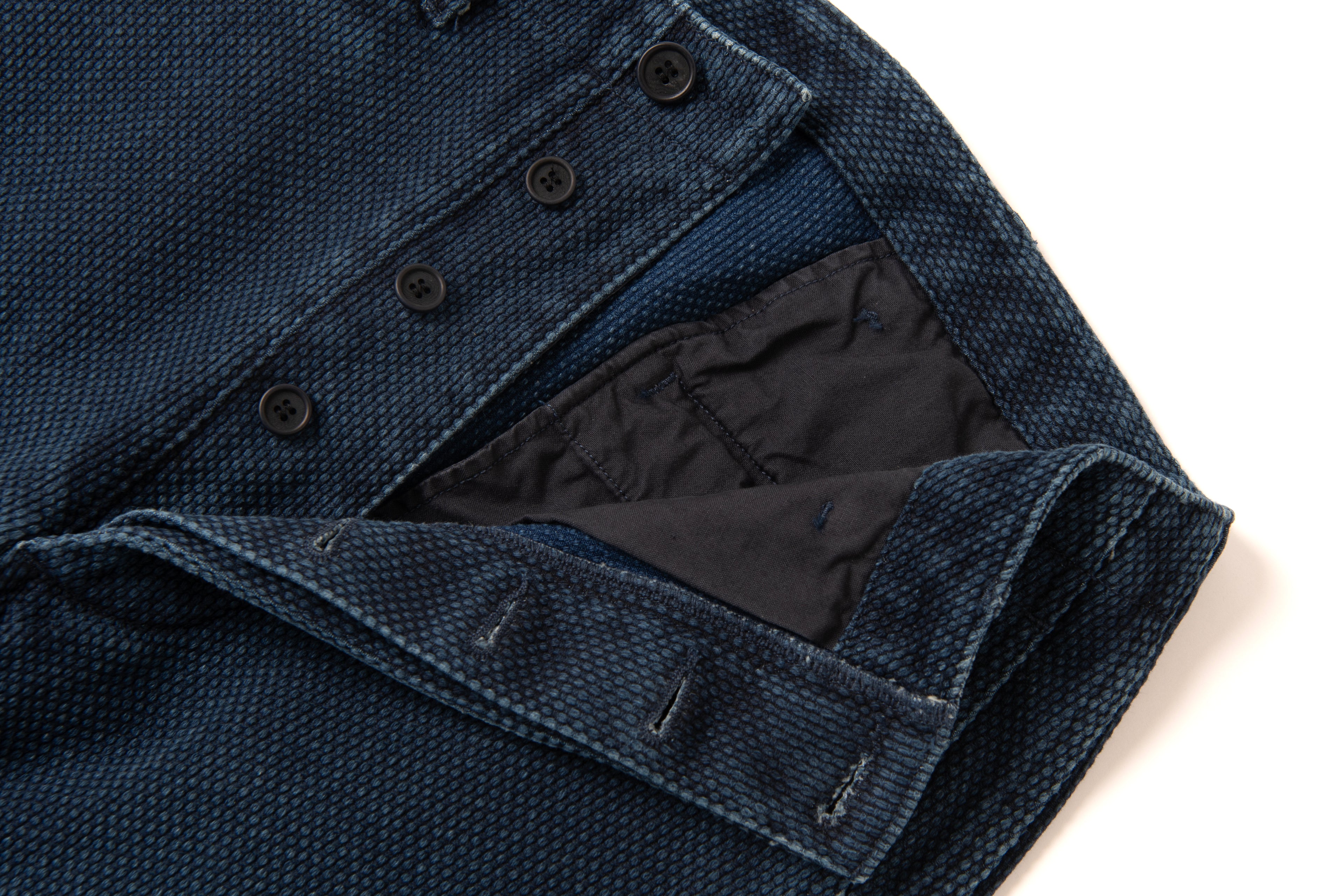 STUDIO D'ARTISAN - PRE-ORDER - SUMI-VAIL 13OZ SASHIKO PANTS - Regular Straight No. 1931 - Tempo