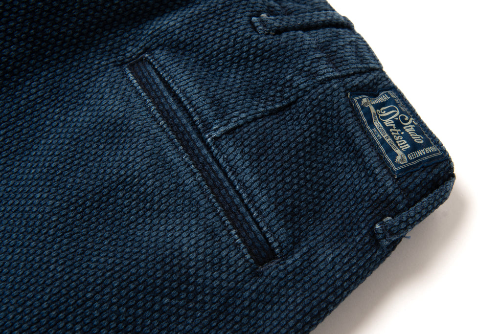 STUDIO D'ARTISAN - PRE-ORDER - SUMI-VAIL 13OZ SASHIKO PANTS - Regular Straight No. 1931 - Tempo
