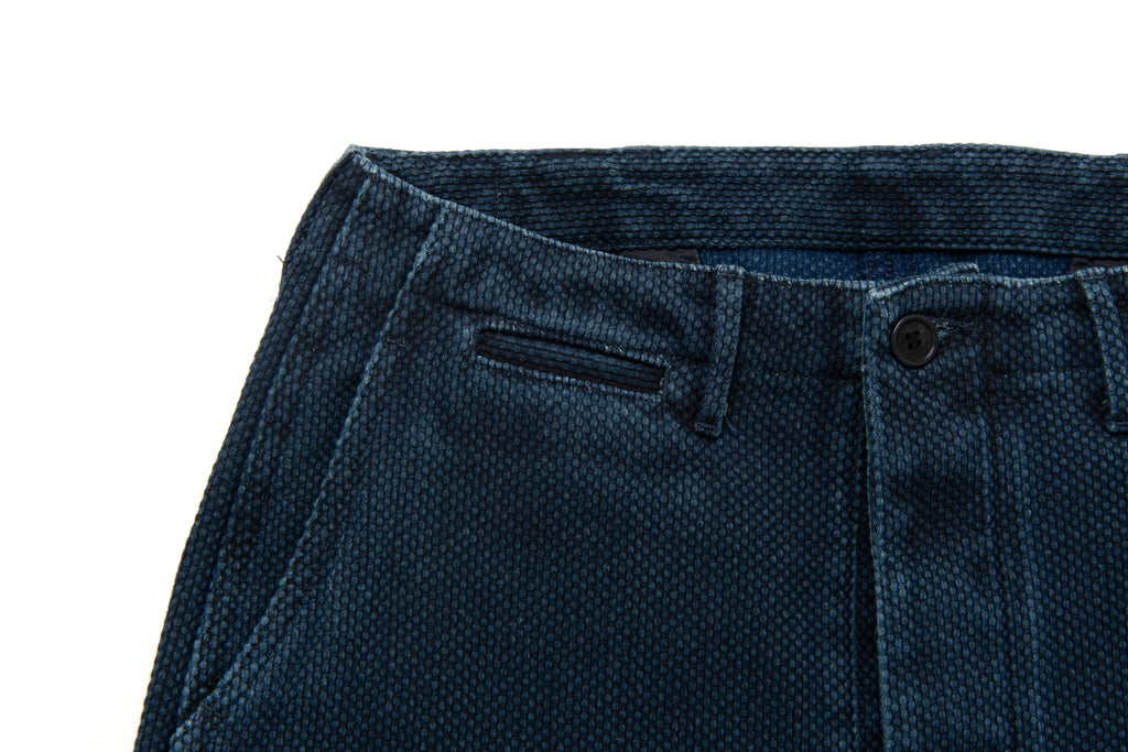 STUDIO D'ARTISAN - PRE-ORDER - SUMI-VAIL 13OZ SASHIKO PANTS - Regular Straight No. 1931 - Tempo