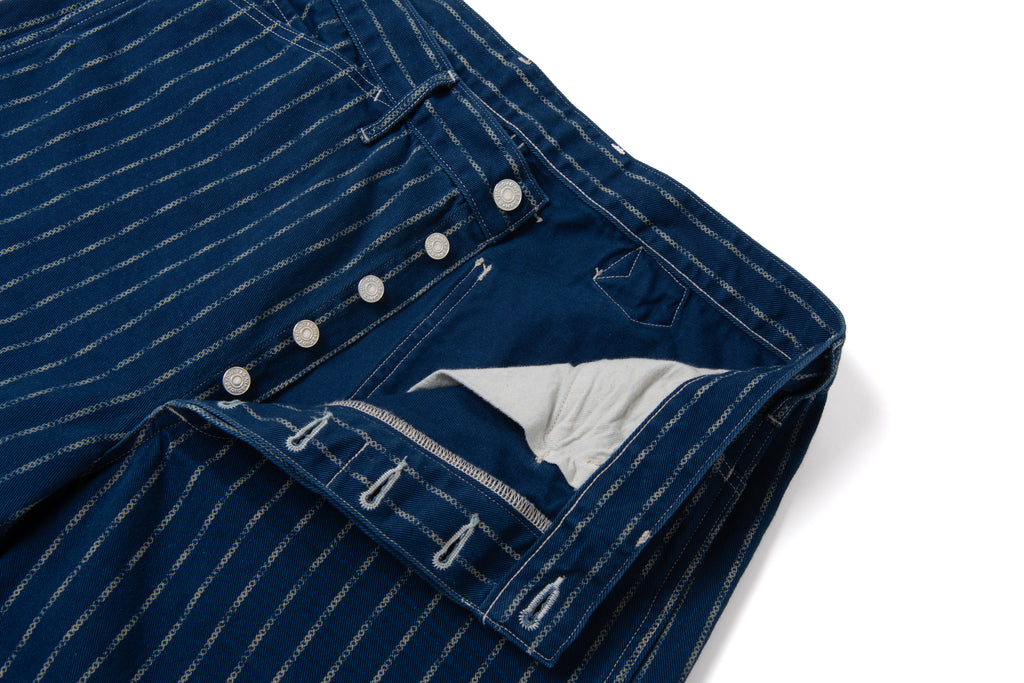 STUDIO D'ARTISAN - PRE-ORDER - INDIGO RING WABASH PANTS - WIDE STRAIGHT NO. 1932 - Tempo