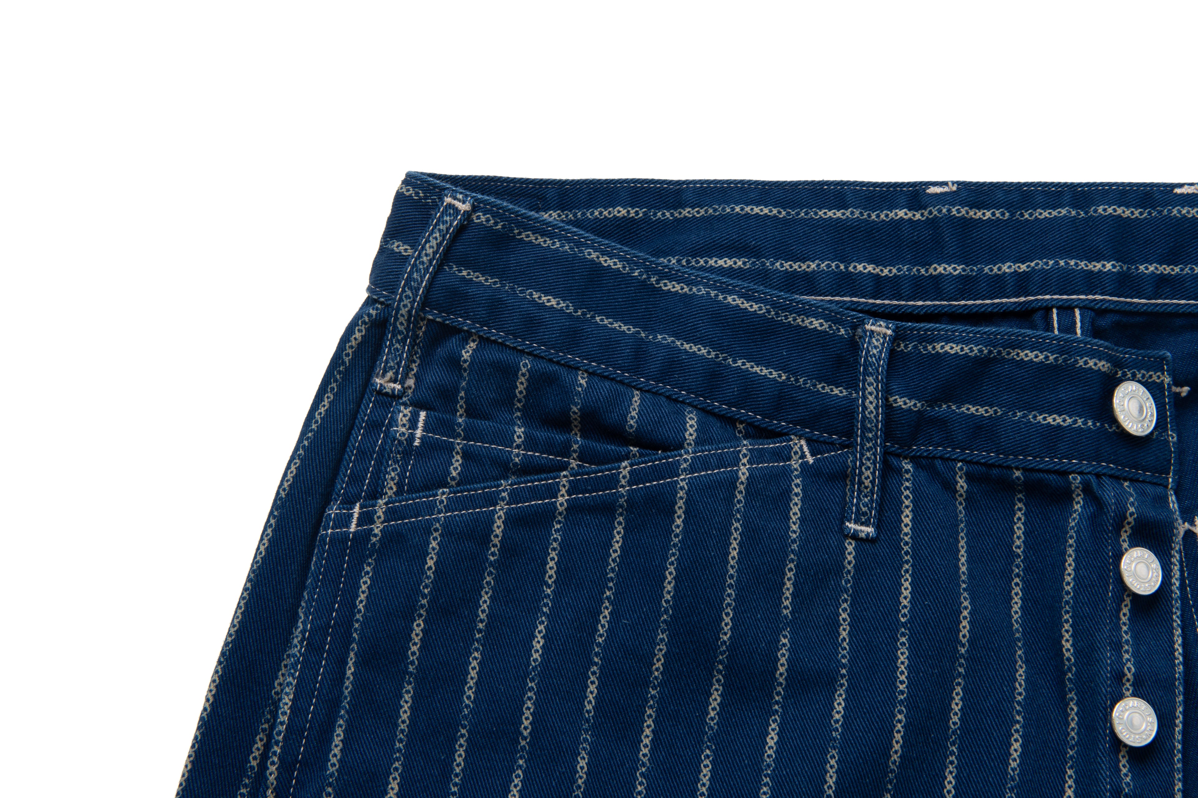 STUDIO D'ARTISAN - PRE-ORDER - INDIGO RING WABASH PANTS - WIDE STRAIGHT NO. 1932 - Tempo
