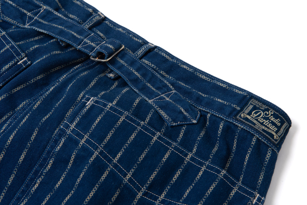 STUDIO D'ARTISAN - PRE-ORDER - INDIGO RING WABASH PANTS - WIDE STRAIGHT NO. 1932 - Tempo