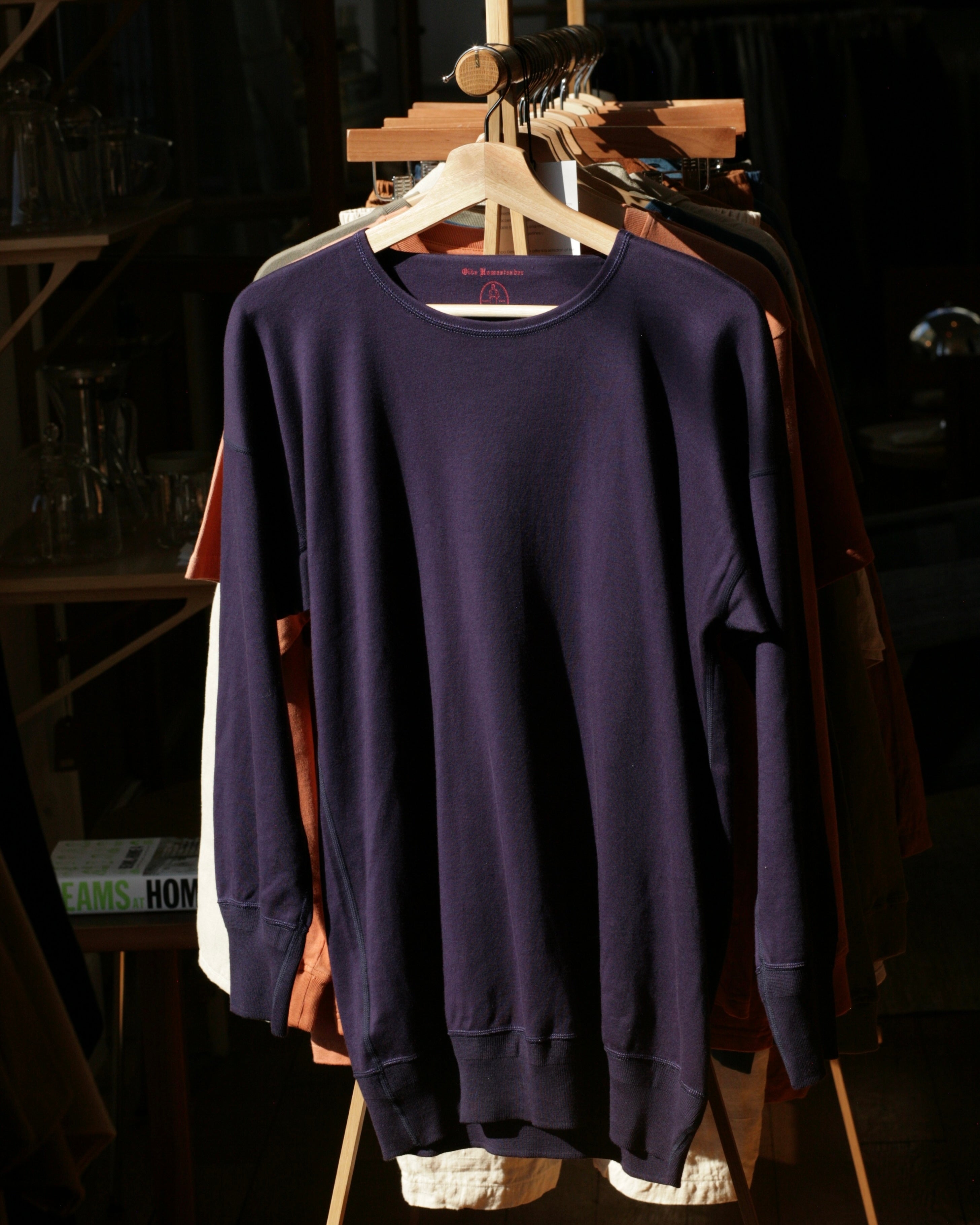 Olde Homesteader - US004 Crew Neck Long Sleeve in Navy - Tempo