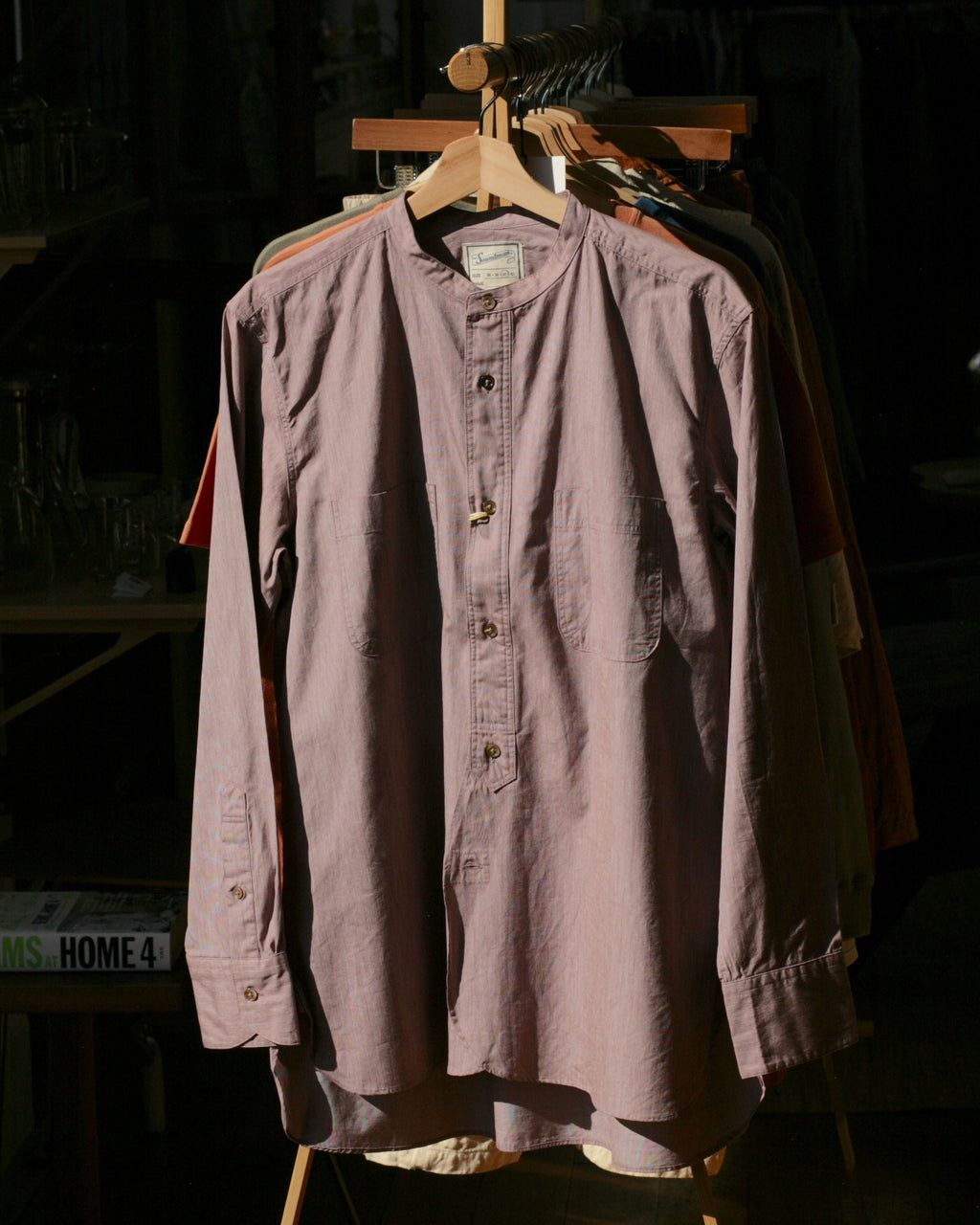 soundman - Livingstone Cotton Shirt in Burgundy - Tempo