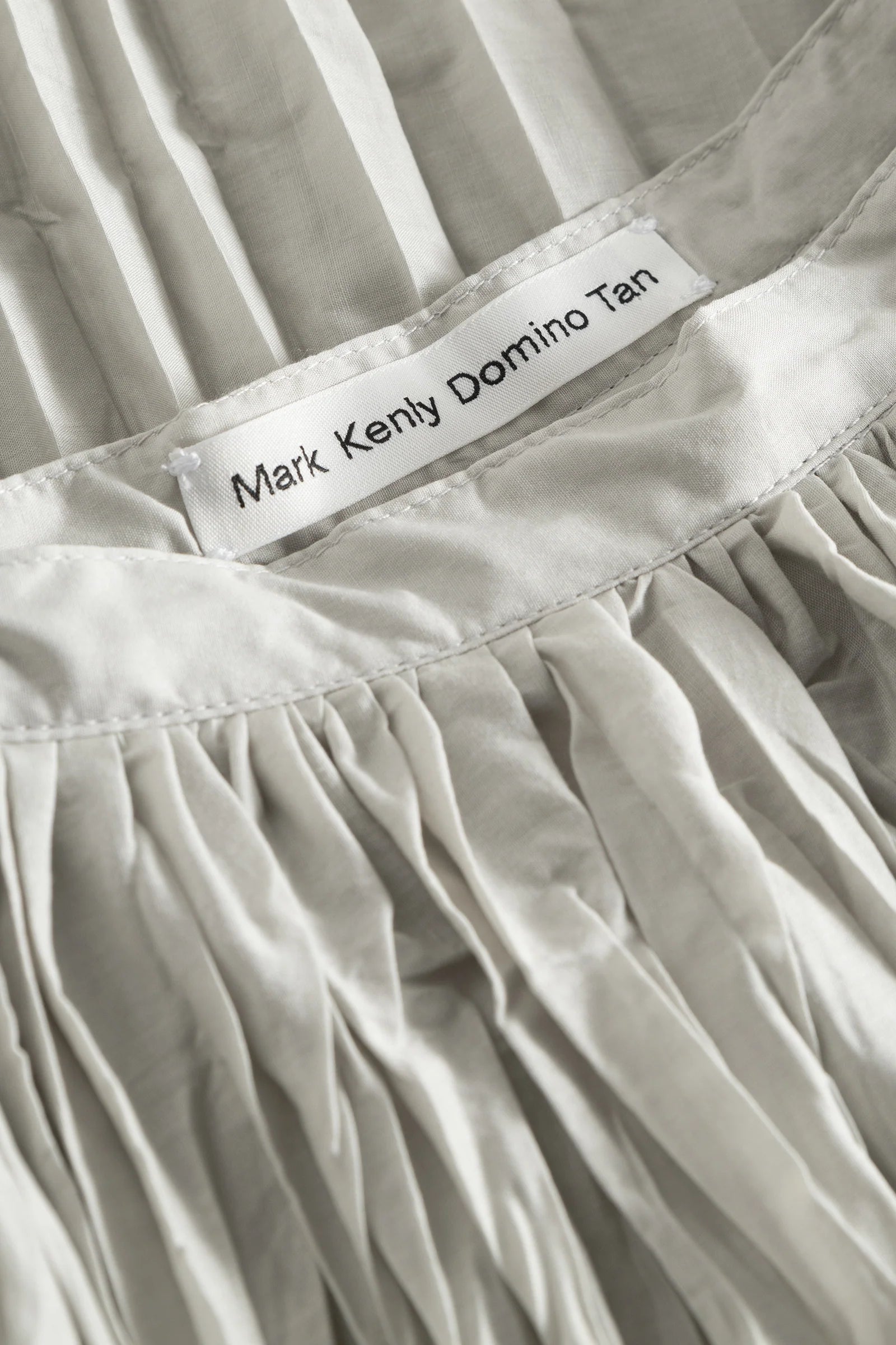 MKDT STUDIO - Niki Sheer Cotton Skirt in Light Grey - Tempo