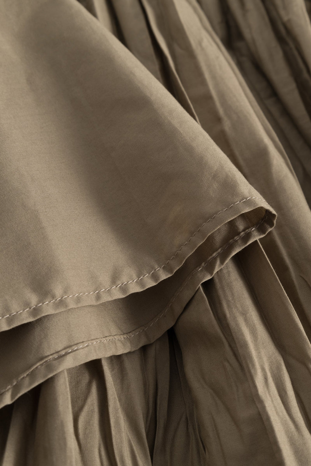 MKDT STUDIO - Baya Sheer Cotton Blouse in Khaki - Tempo