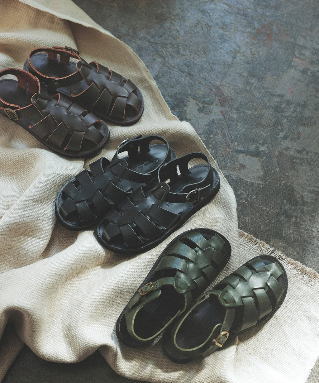 ORGANIC HANDLOOM - Pre-Order: Gurkha in Oiled Pull-Up Leather - Black - Tempo