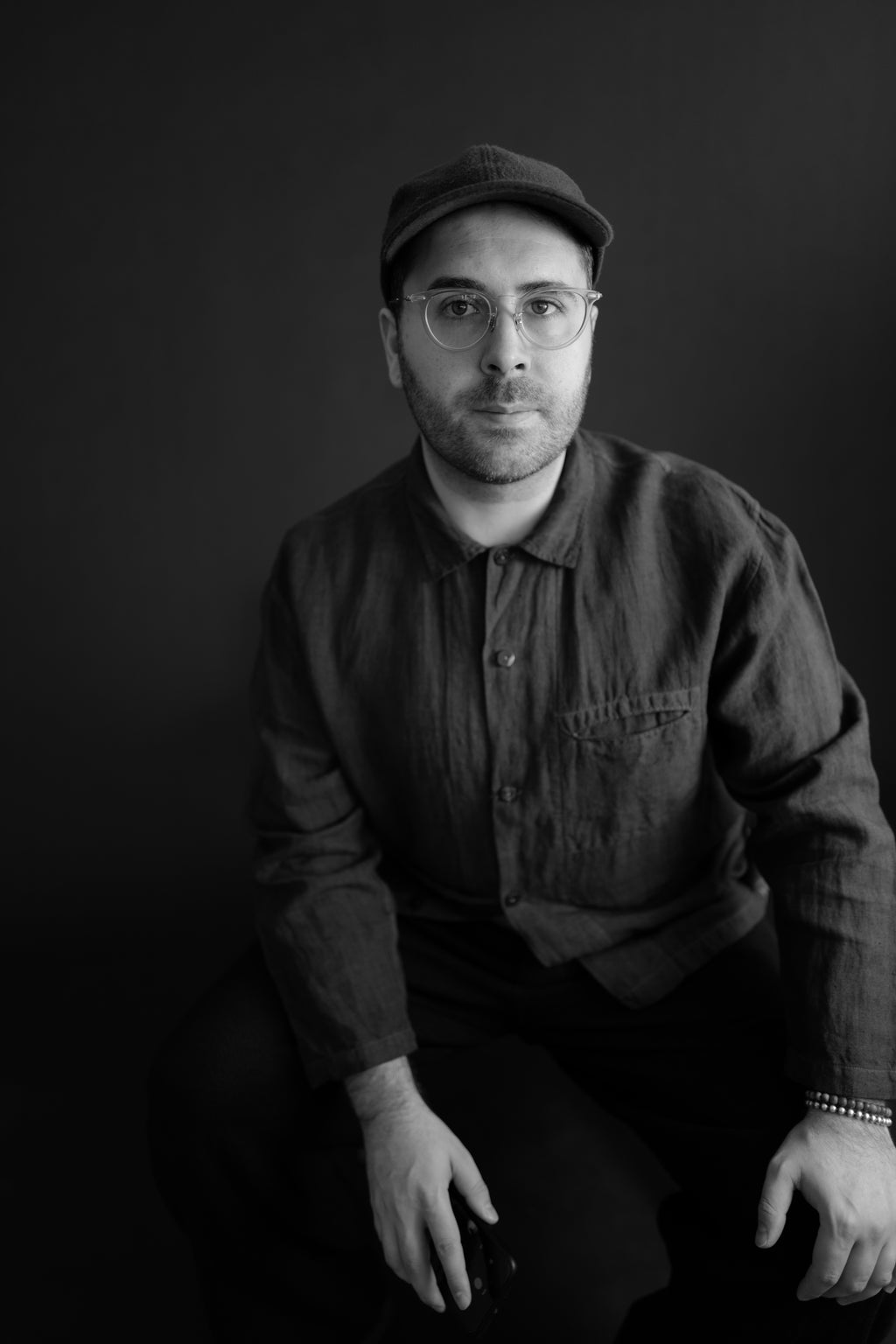 LICHEN GOODS FOR TEMPO - Chocolate Brown Cutch & Iron Hand-Dyed Hemp Long-Sleeve Shirt - Tempo
