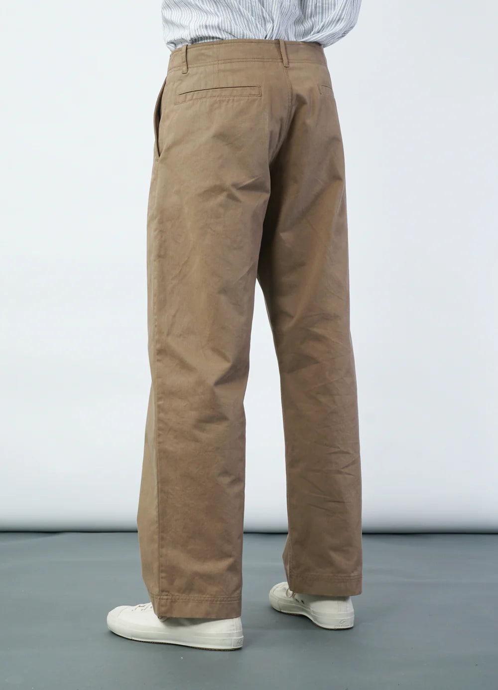 HANSEN - KELD Straight Cut Cotton Gabardine Twill Trousers - Tempo