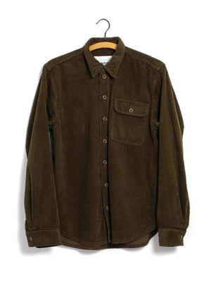 SILAS Elephant Cord Overshirt | Seaweed