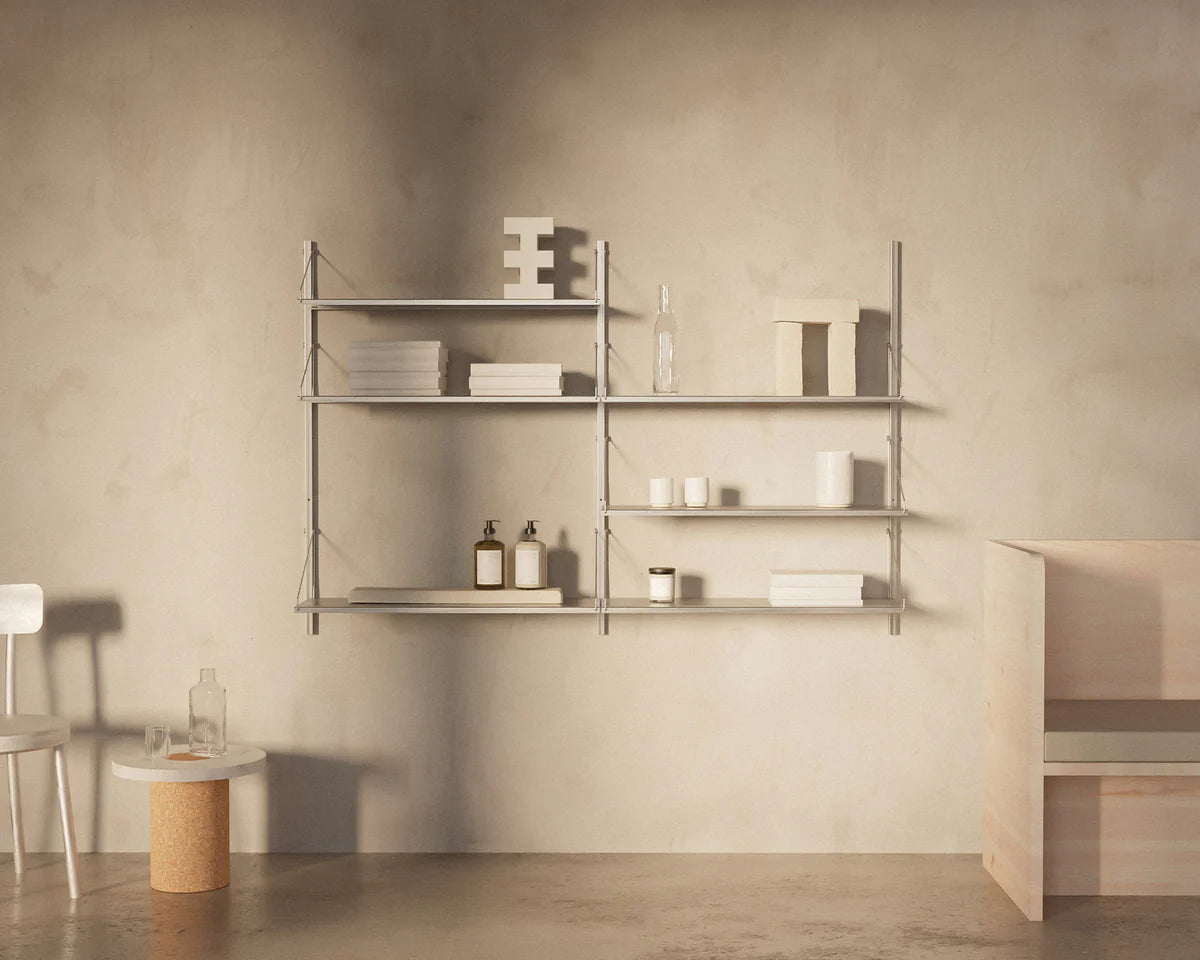 SHELF LIBRARY DOUBLE SECTION | W 80 cm - Tempo