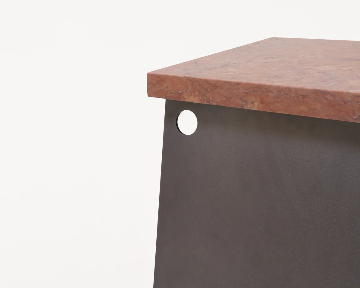 64 PLINTH | BLACKENED STEEL / RED NEGRAIS - Tempo