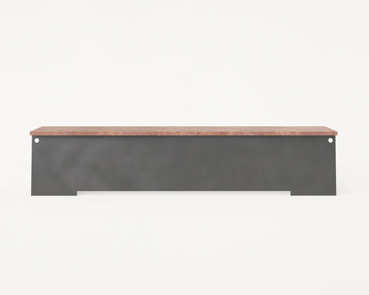 64 BENCH | CORTEN STEEL / RED NEGRAIS - Tempo