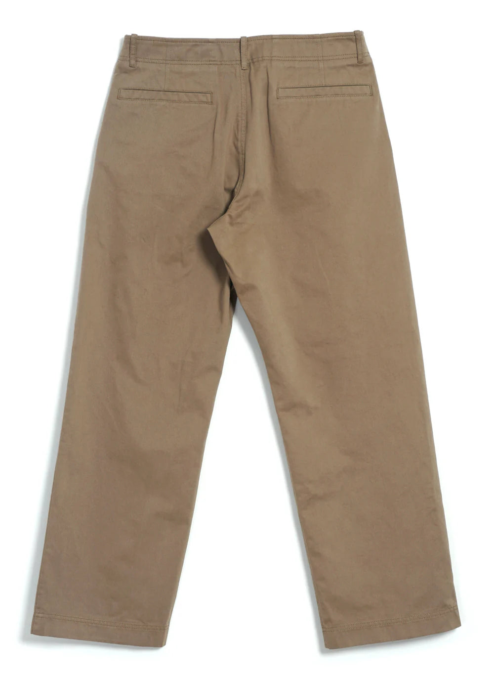 HANSEN - KELD Straight Cut Cotton Gabardine Twill Trousers - Tempo