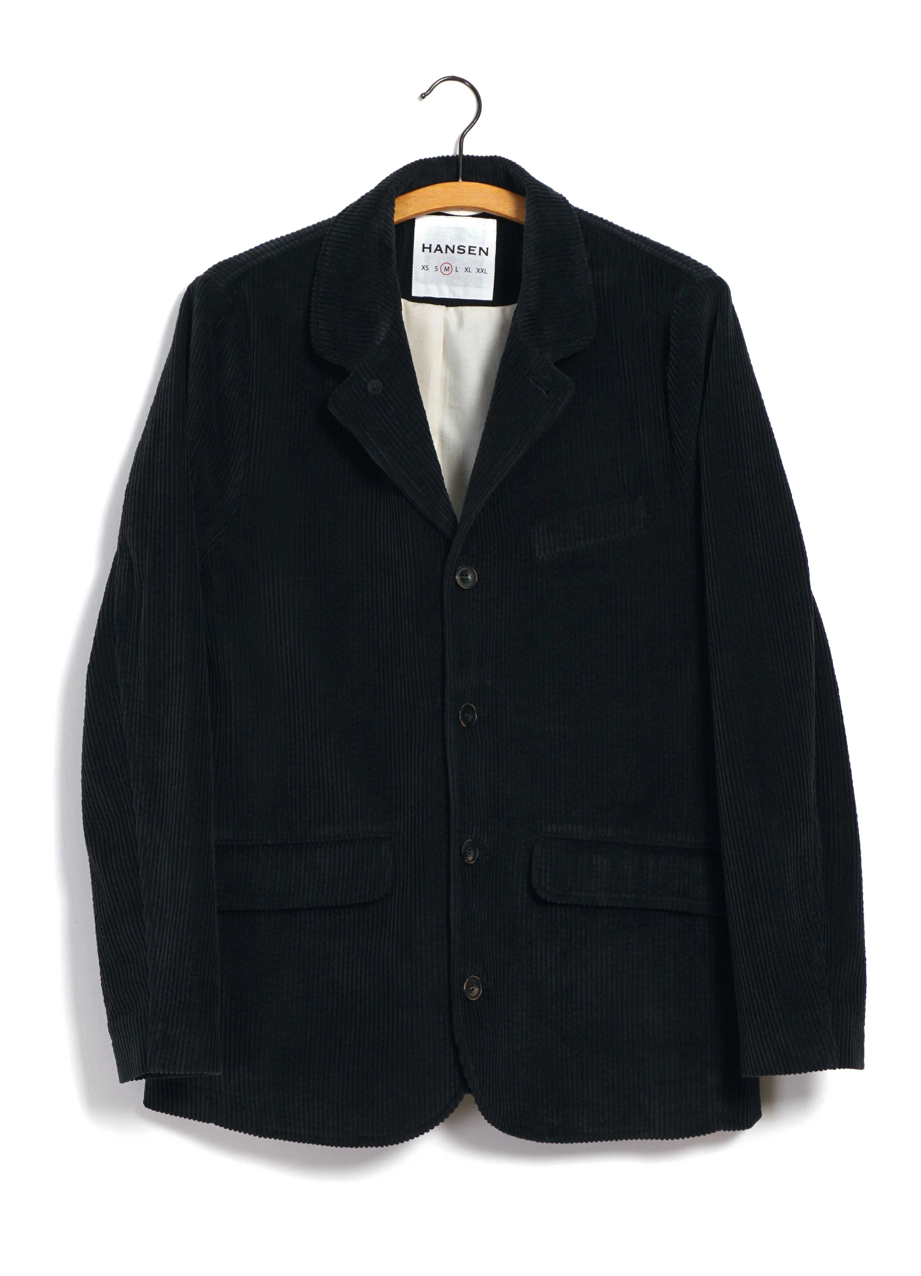 VINCENT | CLASSIC FOUR BUTTON BLAZER | DUSTY BLACK