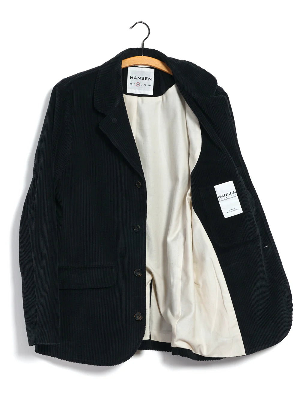 VINCENT | CLASSIC FOUR BUTTON BLAZER | DUSTY BLACK